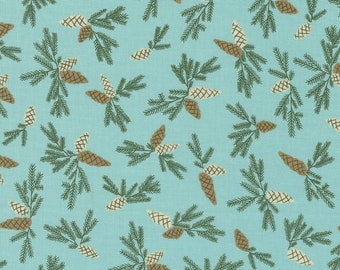 MODA Good News Great Joy Pinecone Bough Frost (45563 16) 1/2-YD Increments