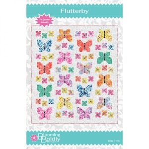 Flutterby Quilt Pattern by Blooming Boldly*Butterfly Quilt*Butterfly Quilt Pattern*Quilted Butterfly Pattern*Butterfly Quilt Pattern*