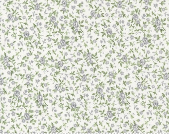 MODA Dwell Small Floral Cream Grass (55277 31) 1/2-YD Increments