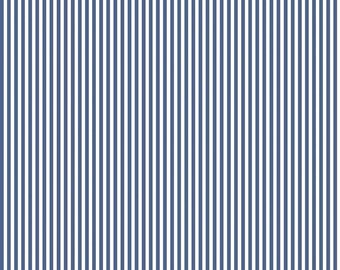 Riley Blake Designs 1/8" Denim Stripe (C495-DENIM) 1/2 Yard Increments
