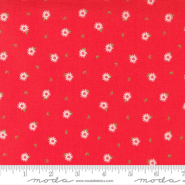 Moda Sincerely Yours Chamomile Geranium*37614 12*1/2 Yard Increments*Tiny Floral Fabric*Valentine Floral*Daisy Fabric*Small Floral Print*