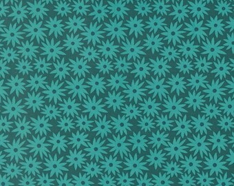 Moda Scenery Sedum Dark Teal (51270 17) by Elizabeth Hartman- 1/2-YD Increments