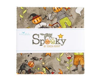 Riley Blake Designs Spooky 5" Stacker by Teresa Kogut (5-17570-42) Precut