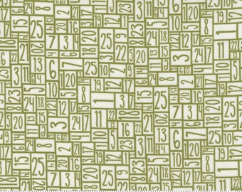MODA Snowkissed Pine Countdown (55583 23) 1/2-YD Increments
