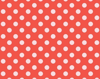 Riley Blake Designs Sending Love Dots Red (C10085-RED) 1/2 Yard Increments