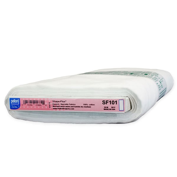 Pellon Shape Flex 20" Fusible Woven SF101 WHITE*SF101*1 yard increments*Fusible Woven Interfacing*Woven Interfacing*SF101*Fusible interface*