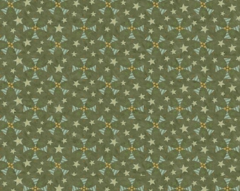Riley Blake Designs Naughty or Nice Trees Green (C16264-GREEN) 1/2-Yard Increments