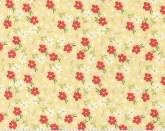 Moda Emma Blossom Sunny Yellow (37631 14) 1/2-YD Increments