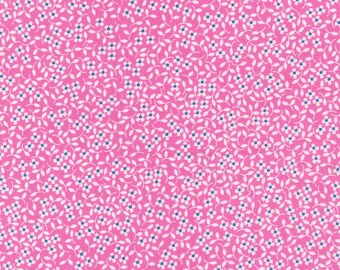Moda Cali Co Ditsy Ditsy Carnation (29193 43) 1/2-YD Increments*Corey Yoder*Cali Co Fabric*Small Floral Fabric*Cali Co Floral*Pink