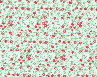 Moda Lighthearted Meadow Light Aqua (55297 14) 1/2 Yard Increments