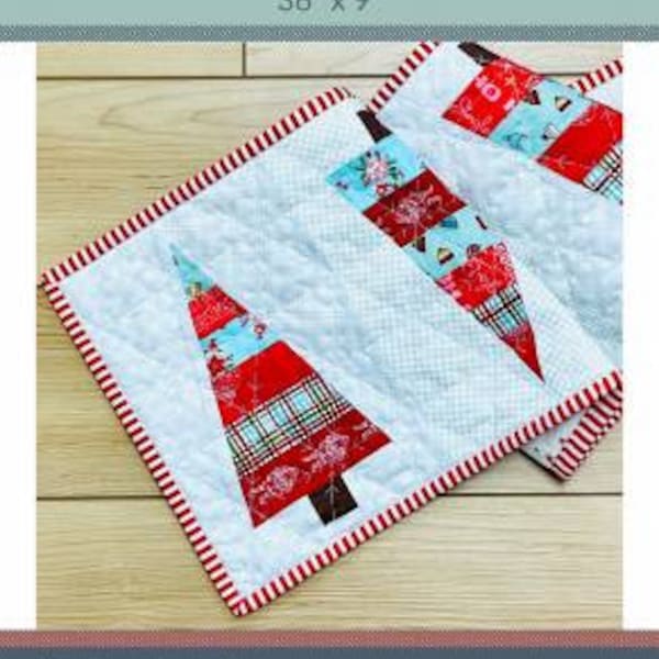 Tannenbaum Table Runner Pattern by Sew Much Moore*Christmas Tree Runner*Christmas Table Runner*Christmas Runner*Table Runner Patterns