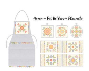 Prairie Kitchen Apron & Accessories by My Sew Quilty Life