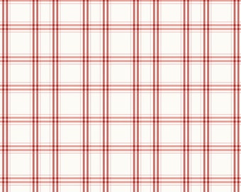 Riley Blake Designs Portsmouth Plaid Red (C12912-RED) 1/2 Yard Increments