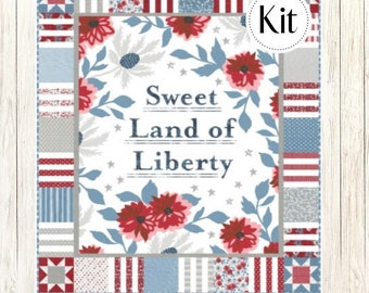 Sweet Land Quilt Kit Featuring Old Glory by Lella Boutique (CCK 100124)