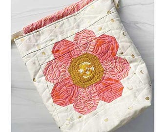 Mini Bloomberg Drawstring Bag Pattern by Branch & Blume*Pumpkin Bag*Bag Pattern*Quilted Bag Pattern*Small Bag Pattern*Mini Bag Pattern*Bags*