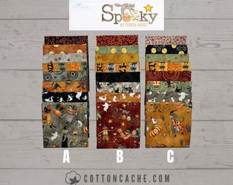 Riley Blake Designs Spooky Fat Quarter Bundles by Teresa Kogut (CC 17570)