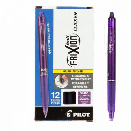 Pilot Frixion Pens Variety Pack, Heat Erasable Fabric Pen, Hand