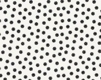 Riley Blake Designs Old Made Snap Dots White (C10596-WHITE) 1/2 Yard Increments