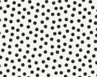 Riley Blake Designs Old Made Snap Dots White (C10596-WHITE) 1/2 Yard Increments