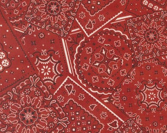 Moda Saddle Ranch Badlands Bandana Barn (33794 20) 1/2-YD Increments* Cowboy Fabric*Bandana Fabric*Novelty Cowboy*Southwestern Print*