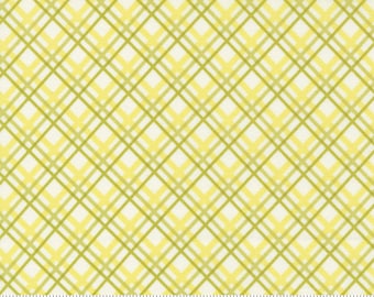 Moda Pumpkin Blossoms Sprout Plaid (20424 24) 1/2 Yard Increments