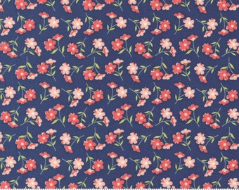 Moda Sunwashed Wildflower Toss Midnight (29162 21) 1/2-YD Increments