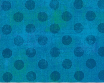 Moda Grunge Hits The Spot Turquoise (30149 55) 1/2 Yard Increments