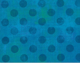 Moda Grunge Hits The Spot Turquoise (30149 55) 1/2 Yard Increments