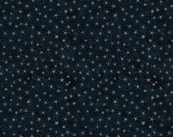 Riley Blake Designs Bright Stars Stars Navy (C13106-NAVY) 1/2 Yard Increments