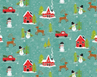 Riley Blake Designs Snowed In Main Glacier (C10810-GLACIER) 1/2 Yard Increments