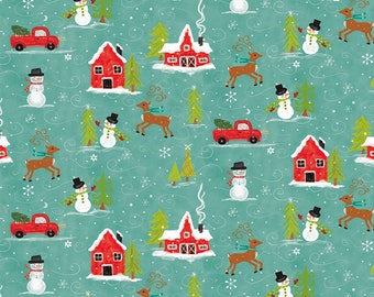 Riley Blake Designs Snowed In Main Glacier (C10810-GLACIER) 1/2 Yard Increments