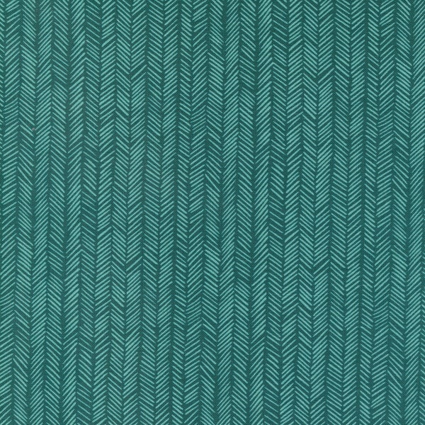 MODA Willow Herringbone Lagoon (36068 20) 1/2-YD Increments*One Canoe Two*Spring Floral*Bright Pastels*Geometric*Moda Floral*Pastel Blender*