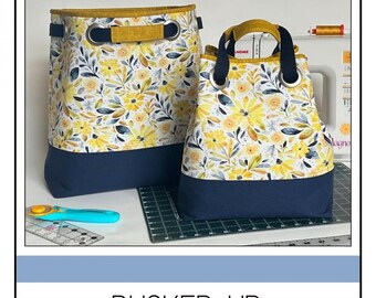 Pucker-Up Project Tote Pattern from Bodobo Bags*Quilted Tote Bag*Tote Bag Pattern*Travel Tote Bag Pattern*Quilted Bag*Pucker Up Tote*