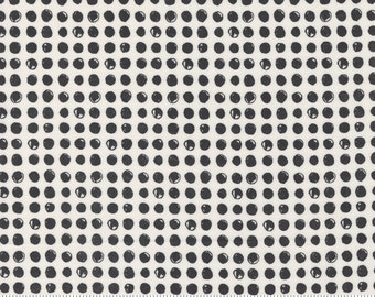 MODA Late October Vanilla Black Dots (55594 23) 1/2-YD Increments