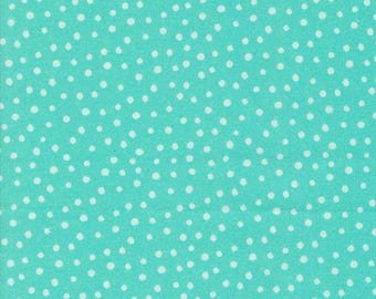 Moda Flower Patches Dotty Dots Robins Egg (21829 16) 1/2-YD Increments*Amarilys Henderson*Floral Fabric*Butterfly Fabric*Bright Flowers*