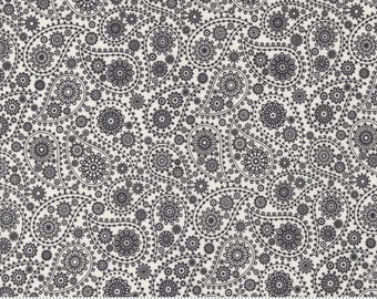 MODA Late October Black Paisley (55590 23) 1/2-YD Increments*Sweetwater Late October*Paisley Print*Fall Fabric*Late October*Halloween Fabric