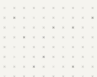 Art Gallery Fabrics Ink Perfect - Carbon Edition Crossed Grid Ash (INK21903) 1/2-YD Increments* Low Volume*Background*Criss Cross*Blender*