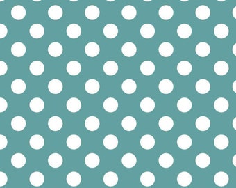 Riley Blake Medium Dot Teal (C360-26 TEAL) 1/2 Yard Increments