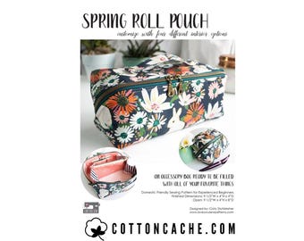 Spring Roll Pouch Pattern by Love You Sew