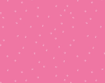 Riley Blake Designs New Dawn Bees Hot Pink (C9856-HOTPINK) 1/2 Yard Increments