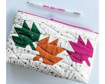 Autumn Breeze Pouch Pattern by Sew Lux Fabric