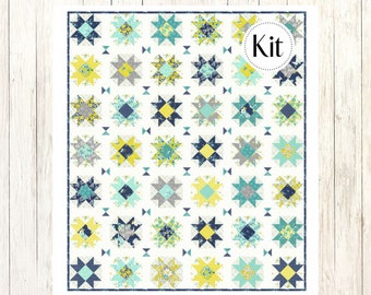 Time for Stars Quilt Kit featuring Feed Sacks