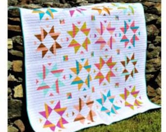 Striped Ribbon Star Quilt Pattern from Satomi Quilts LLC