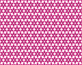 Benartex Secret Garden Star Flower Sangria (13696-22) 1/2-YD Increments*Shelley Cavanna Fabric*Flower Farm Sampler*Floral*Bright Floral*