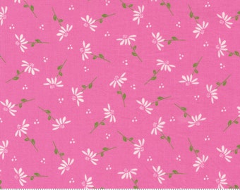 Moda Sincerely Yours Dainty Floral Petunia (37612 15) 1/2 Yard Increments