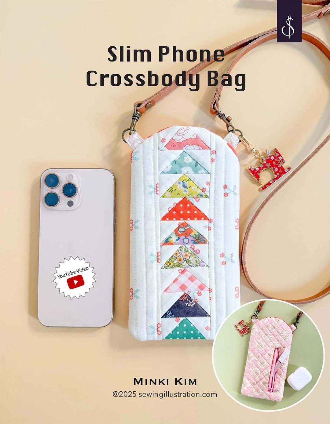 Riu　Enamel quilting phone bag Quilted Cell Phone Pouch - YouTube