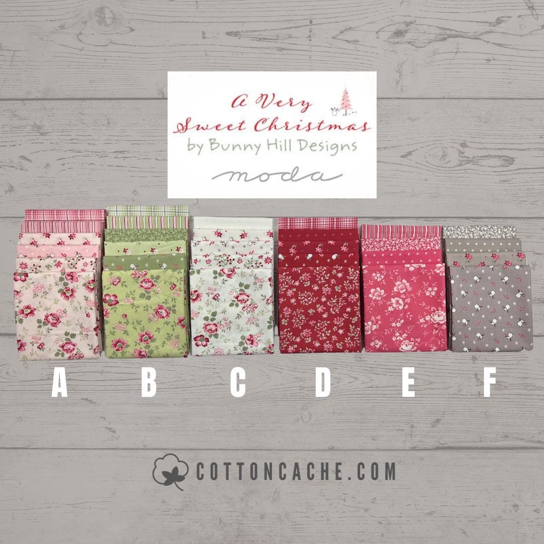 Moda A Very Sweet Christmas Fat Quarter Bundle (CC 3060) Christmas ...