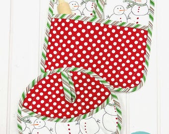 Quick Tipsy Potholder Pattern by The Tipsy Needle*Quilted Potholders*Quilted Hot Pads*Hot Pad Pattern*Potholder Pattern*Hotpads*