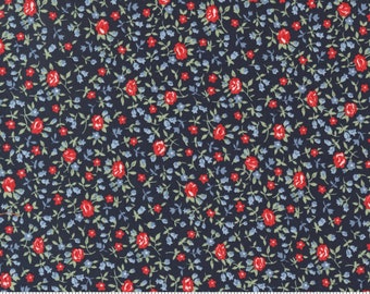 MODA Dwell Small Floral Navy (55277 12) 1/2-YD Increments