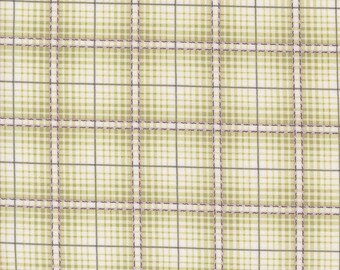 Moda A Very Sweet Christmas Plaid Leaf (3067 13) 1/2-YD Increments